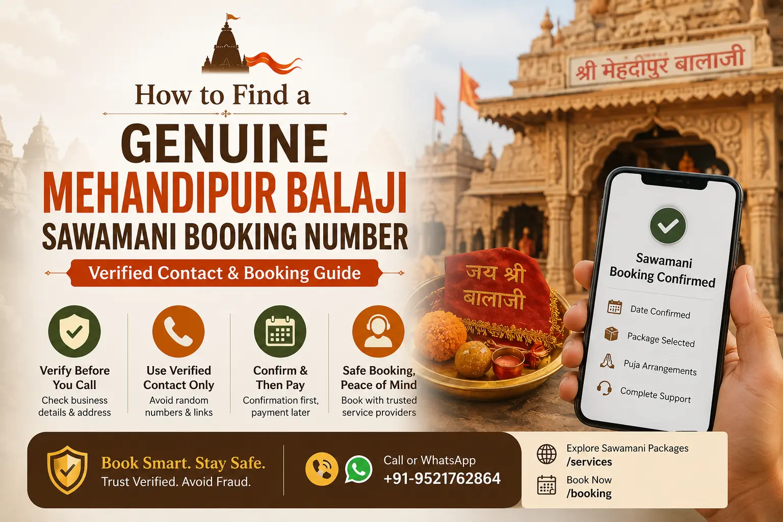 Mehandipur Balaji Sawamani Booking Number — Verified Contact & Booking Guide - Mehandipur Balaji